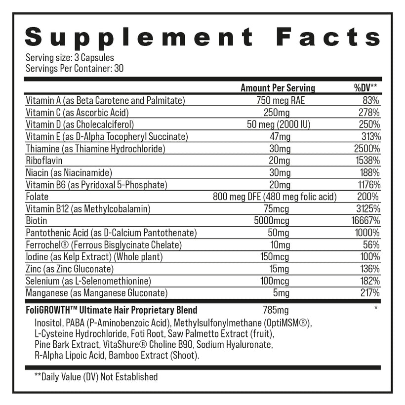 FoliGROWTH Ultimate Hair Nutraceutical