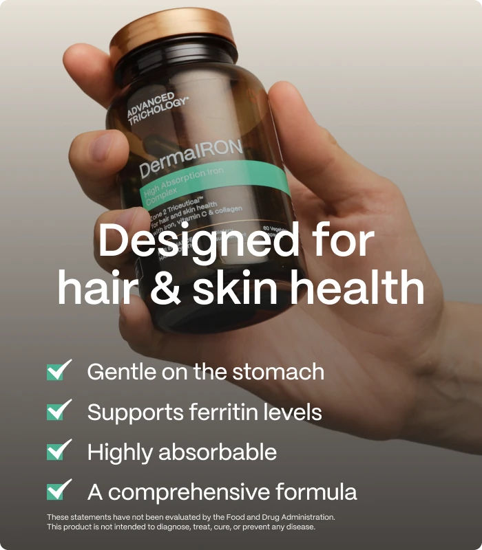 Designed for hair & skin health — Gentle on the stomach — Supports ferritin levels