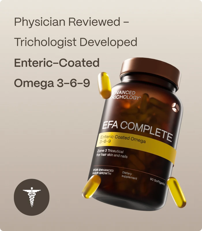 Physician Reviewed – Trichologist Developed Enteric-Coated Omega 3-6-9