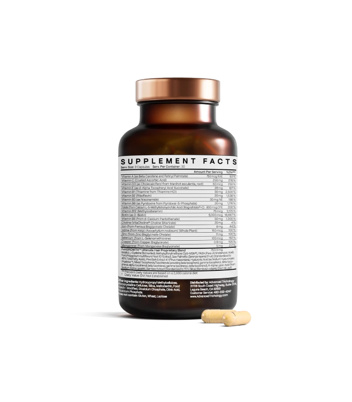 foligrowth ultra hair growth vitamin with high potency biotin folic acid and 26 herbs and vitamins