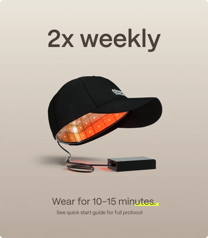 2x weekly — Wear for 10-15 minutes. — See quick start guide for full protocol