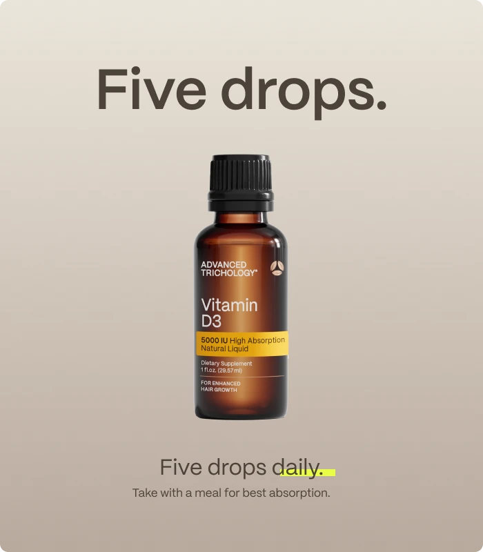 Five drops. — Five drops daily. — Take with a meal for best absorption.