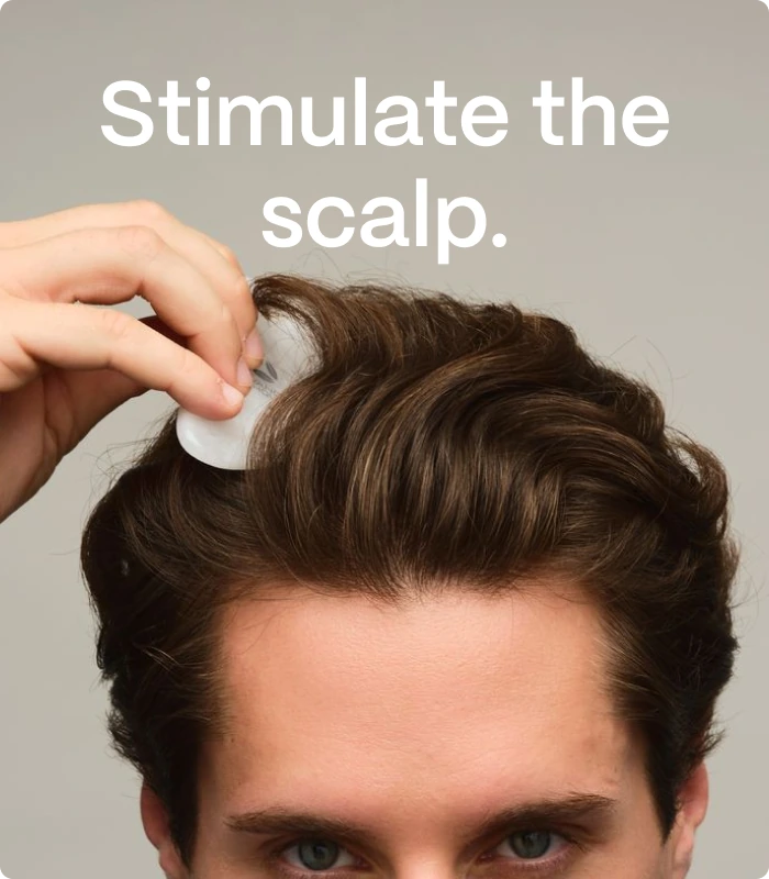 Stimulate the scalp.