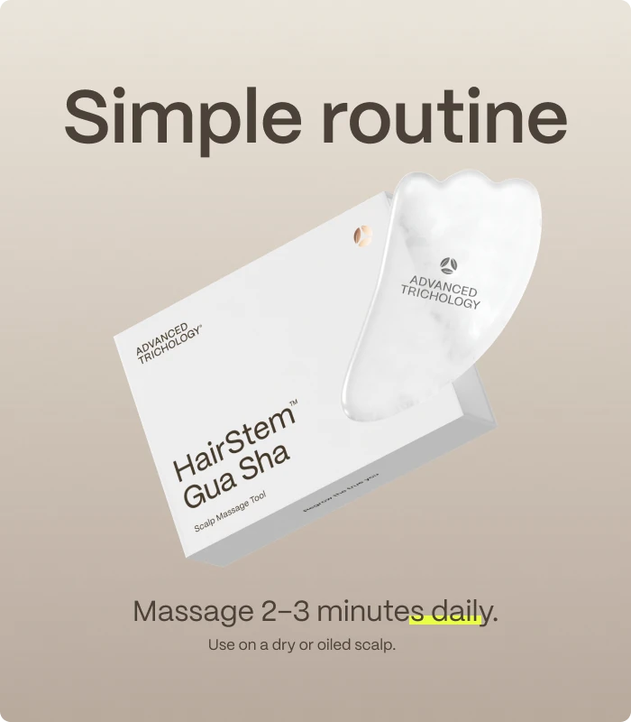 Simple routine — Massage 2–3 minutes daily. — Use on a dry or oiled scalp.