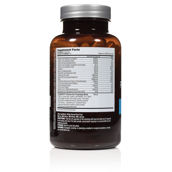 FoliGROWTH Ultimate Hair Growth Vitamin - high potency Biotin, Folic Acid, 28 herbs & vitamins - Nutrition Facts