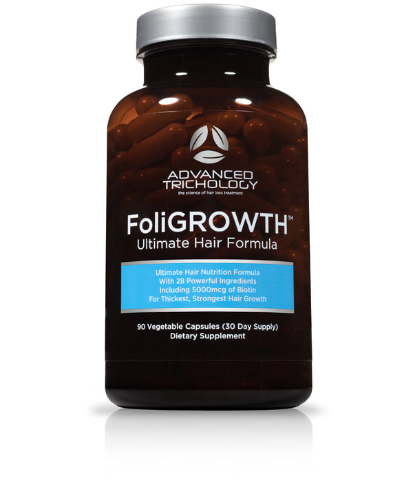 FoliGROWTH Ultimate Hair Growth Vitamin - high potency Biotin, Folic Acid, 28 herbs & vitamins