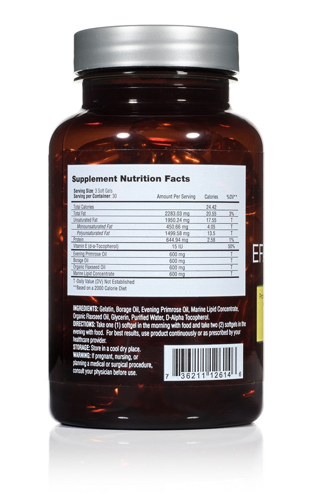 EFA COMPLETE Nutraceutical (Omega 3-6-9 for Optimal Hair Growth) nutrition fact