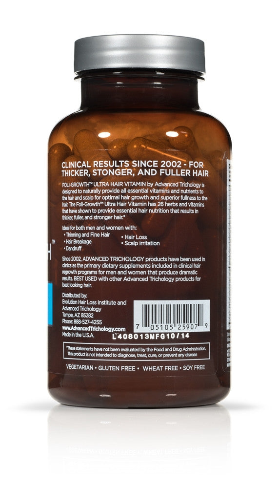 THANK YOU - FoliGROWTH Ultra Hair Growth Vitamin with high potency Biotin, Folic Acid, and 26 herbs and vitamins