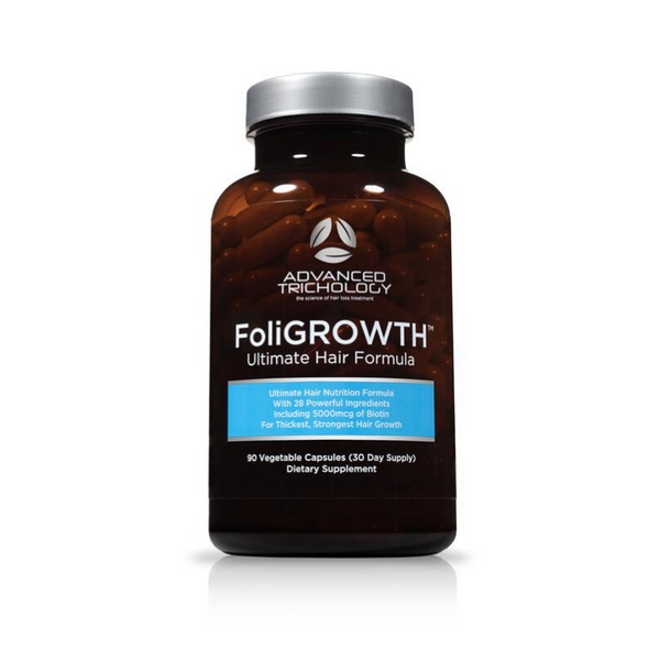 DHT Blocker with Immune Support, NutraM Hair Growth Scalp Serum and FoliGROWTH Vitamin - Bundle