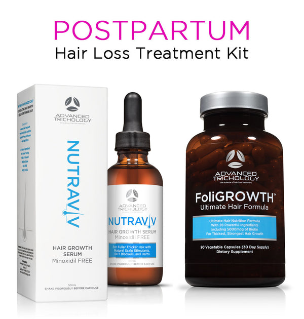 Postpartum Hair Loss Treatment Kit - Safe for breastfeeding - packaging presentation