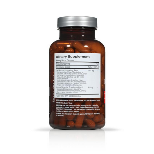 DHT Blocker Vitamin with Immune Support, Saw Palmetto, and Green Tea