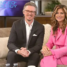 William Gaunitz on a TV talk show set